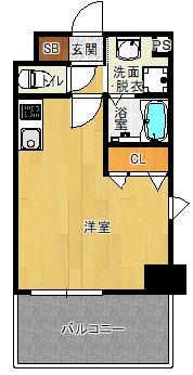 サヴォイ ソリディティ(ワンルーム/4階)の間取り写真