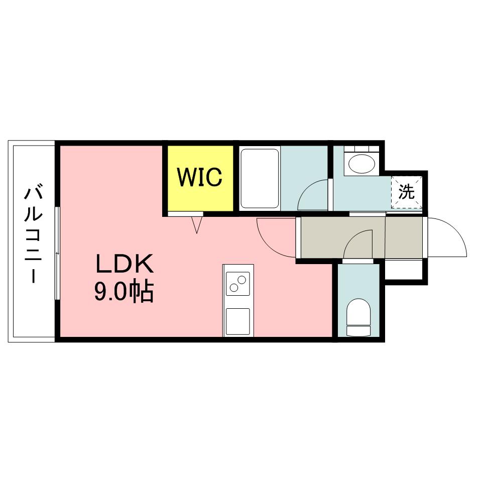 エンクレストベイサイド通(1K/10階)の間取り写真