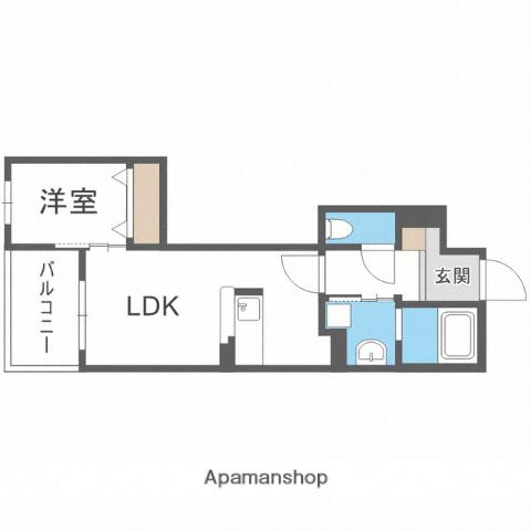 LIFEFIELD警弥郷(1LDK/5階)の間取り写真