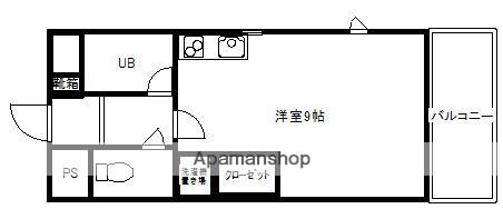 第63川崎ビル(ワンルーム/1階)の間取り写真