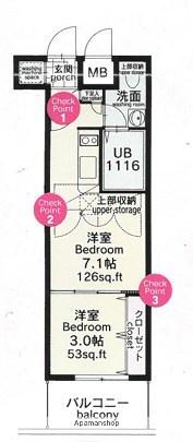 CLUB ORIENT BLD. NO.82 EMPRESS(2K/2階)の間取り写真