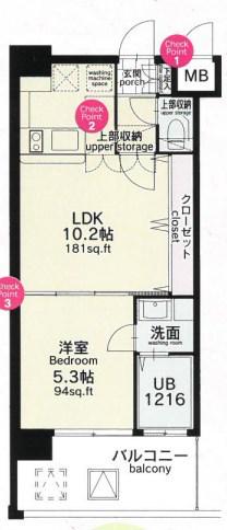 CLUB ORIENT BLD. NO.82 EMPRESS(1LDK/6階)の間取り写真