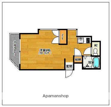 モントーレ地行(ワンルーム/2階)の間取り写真