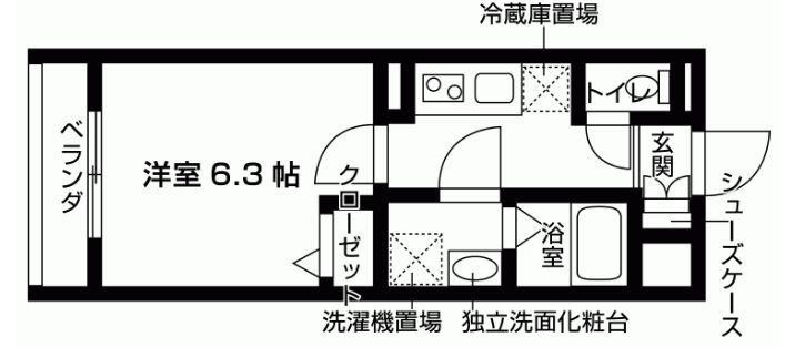 NDG 香椎駅前 BY NUDGEONE(1K/4階)の間取り写真