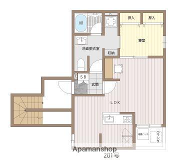 グランリヴィエラ(1LDK/2階)の間取り写真