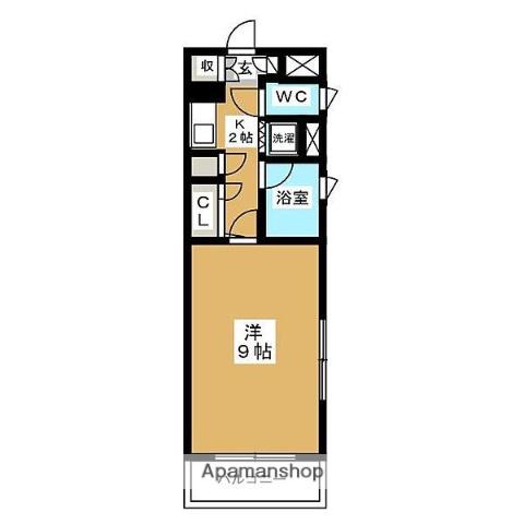 アンピールメゾン九大前(1K/3階)の間取り写真
