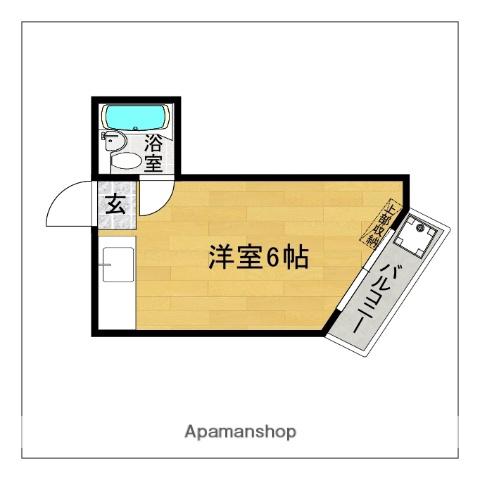 PLイースト大橋V(ワンルーム/3階)の間取り写真