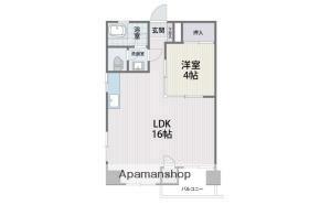 大濠公園ハイツ(1LDK/7階)の間取り写真