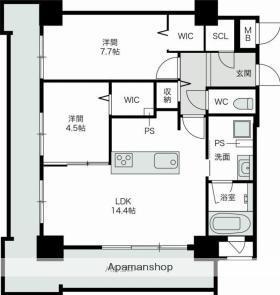 ラフィーネ博多南(2LDK/3階)の間取り写真