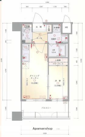 グランフォーレ箱崎ステーションプラザ(1DK/9階)の間取り写真