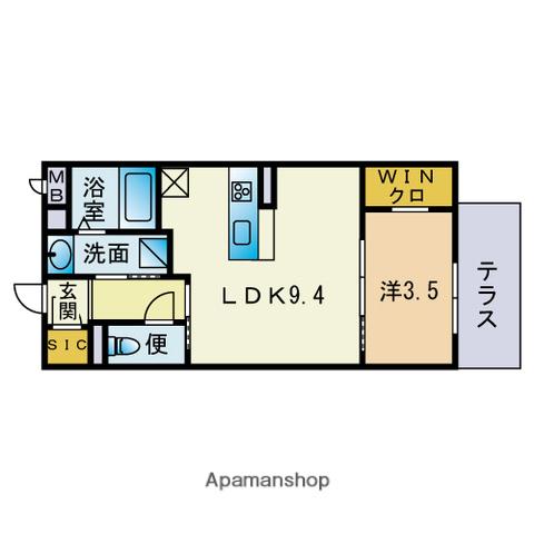GD OHASHI APARTMENT(1LDK/2階)の間取り写真