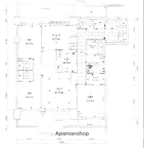セレンシオ大濠二丁目(3LDK/3階)の間取り写真
