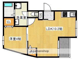 THE ROPPONMATSU(1LDK/1階)の間取り写真