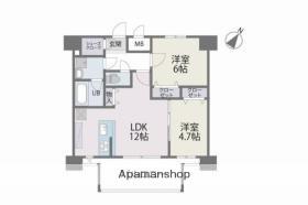 MODERN PALAZZO 博多デュオグランデウエスト(2LDK/7階)の間取り写真