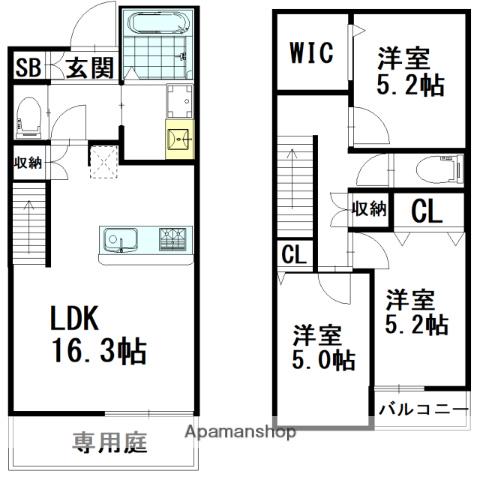 コージーコネクト舞松原駅前(3LDK)の間取り写真