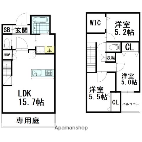 コージーコネクト舞松原駅前(3LDK)の間取り写真