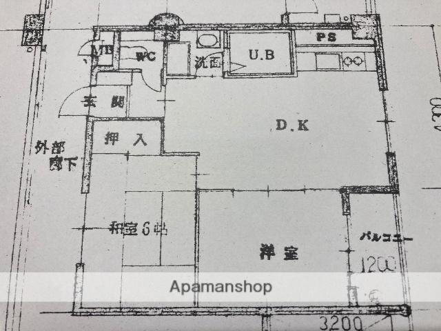 パストラルミキ(2DK/6階)の間取り写真
