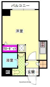 エステートモアサザンステーション(1K/5階)の間取り写真