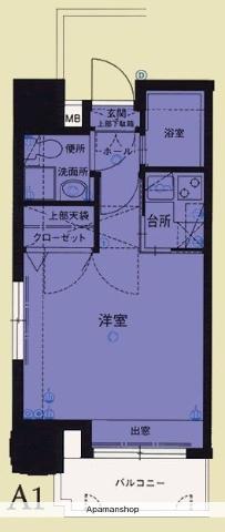 エステート・モア・平尾パージュ(1K/11階)の間取り写真