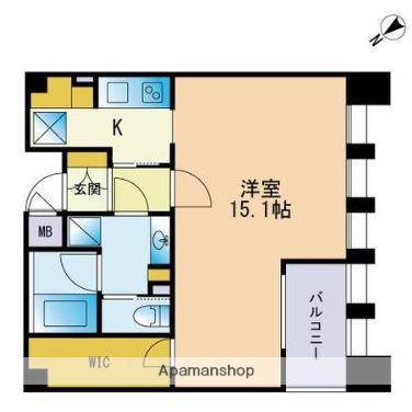 THE APARTMENT HAKATAⅡ(ワンルーム/2階)の間取り写真