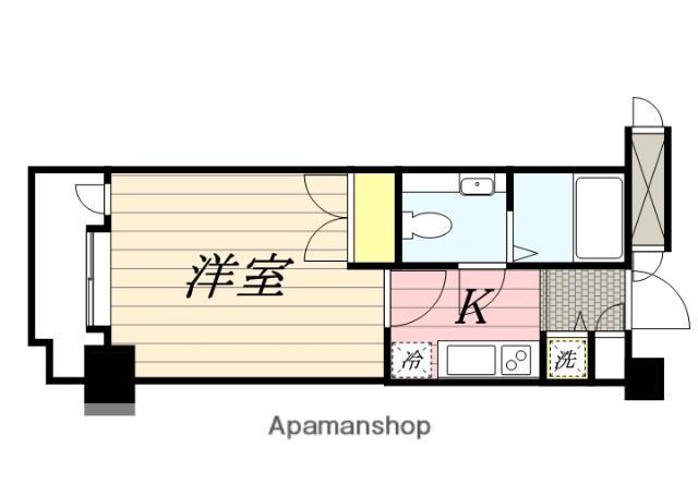 サヴォイバンヤンツリー(1K/7階)の間取り写真