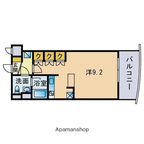 エーデル博多(ワンルーム/7階)の間取り写真