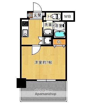 サヴォイ ル・カサブランカ(1K/4階)の間取り写真