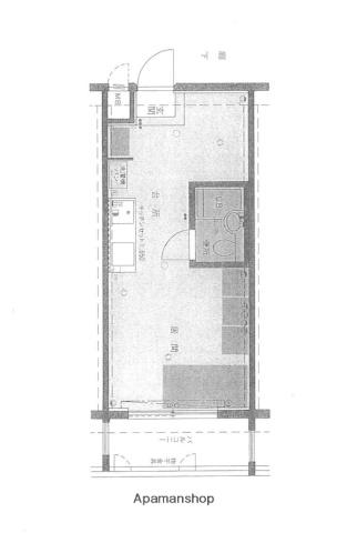 フレックス天神(ワンルーム/2階)の間取り写真