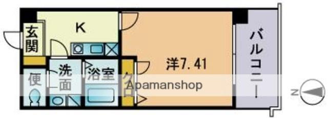 ナラザ舞鶴(1K/3階)の間取り写真