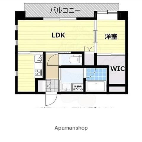 ヴィラ博丈下川端(1LDK/9階)の間取り写真