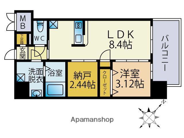サードプレイス吉塚駅前(1SLDK/7階)の間取り写真