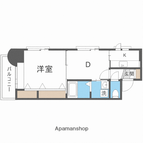 エステート・モア・西公園(2K/2階)の間取り写真