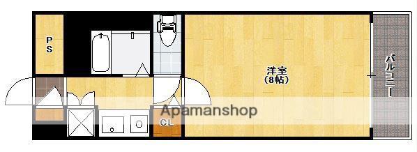 エヴァグリーン(1K/3階)の間取り写真