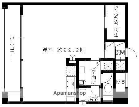 大手門館(ワンルーム/10階)の間取り写真