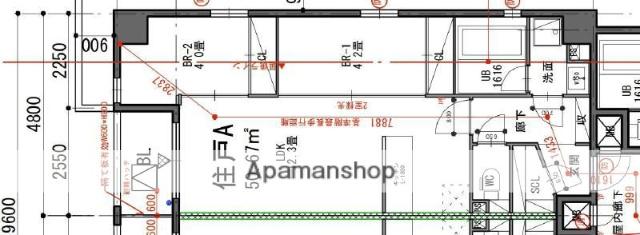 ALATO 赤坂 けやき通(2LDK/3階)の間取り写真