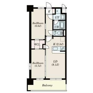 S-RESIDENCE博多駅南AFFORD(2LDK/7階)の間取り写真