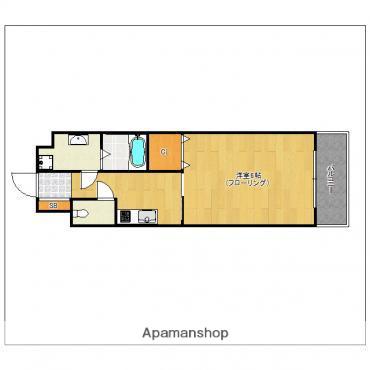 CAVANA天神(1K/14階)の間取り写真