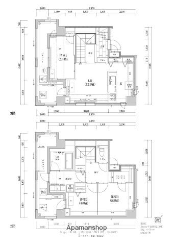 THE TEN GOOD 祖原Ⅰ(3LDK/3階)の間取り写真
