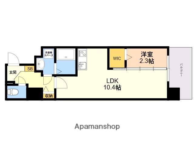 D.CLAREST MELDIA早良街道(1LDK/7階)の間取り写真