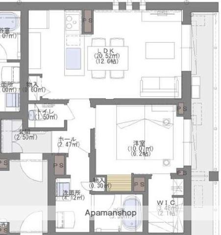 ACERO GARDEN(1LDK/3階)の間取り写真