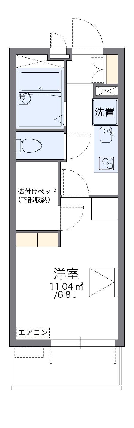 レオパレスシャルム宝(1K/4階)の間取り写真