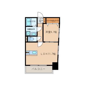 ERIOS COURT 中津口(1LDK/3階)の間取り写真