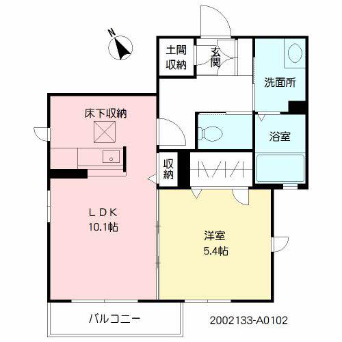 シャーメゾン藤崎(1LDK/1階)の間取り写真