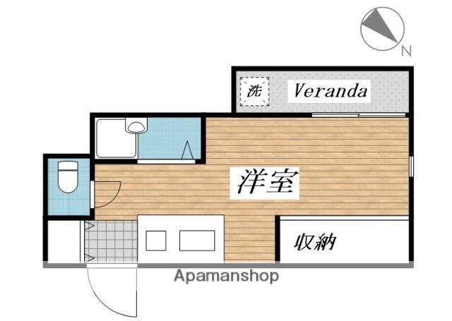 プレアール砂津(ワンルーム/3階)の間取り写真