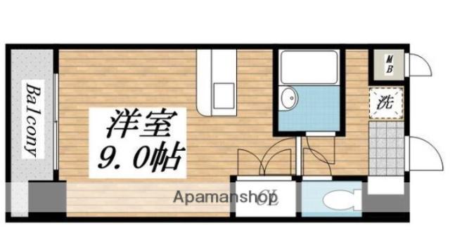 プレアール北方(ワンルーム/2階)の間取り写真