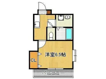 協和大手町.BLD(1K/5階)の間取り写真