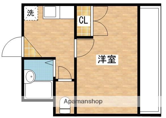 NO.23 ベイサイドアネックス(1K/2階)の間取り写真