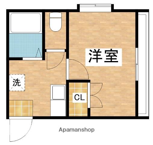 NO.23 ベイサイドアネックス(1K/2階)の間取り写真