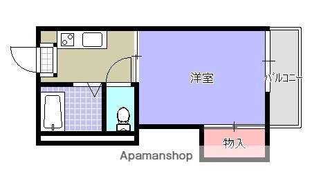 コーポみゆき(1K/2階)の間取り写真