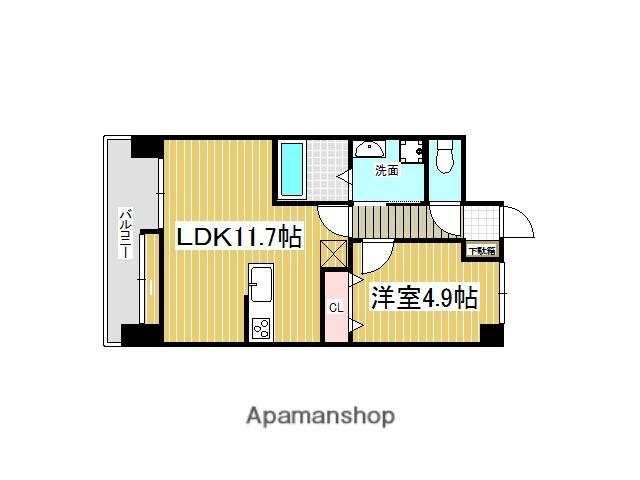 J-スクエア(1LDK/2階)の間取り写真